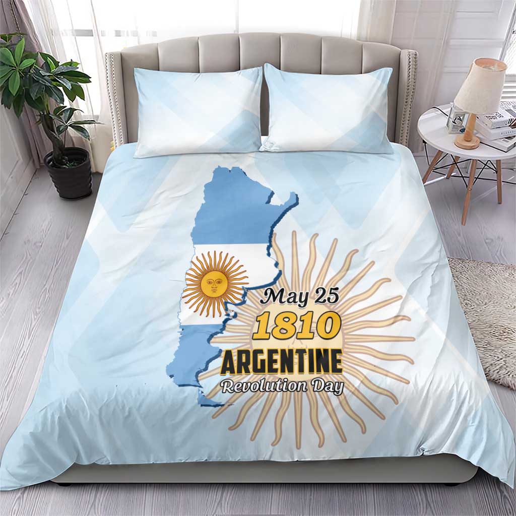 Argentine Revolution Day 1810 Bedding Set Sol de Mayo
