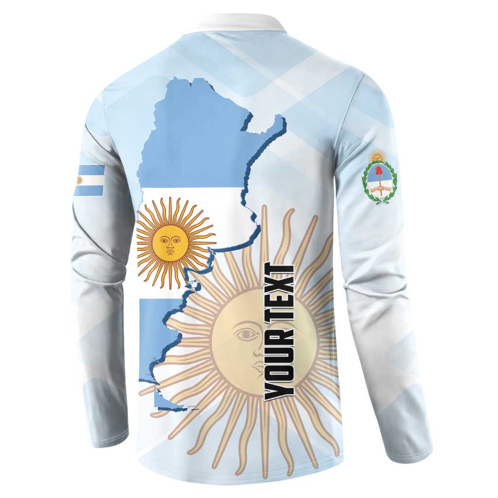 Personalized Argentine Revolution Day 1810 Button Sweatshirt Sol de Mayo