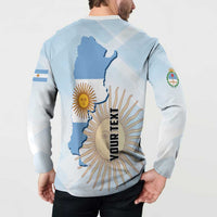 Personalized Argentine Revolution Day 1810 Button Sweatshirt Sol de Mayo
