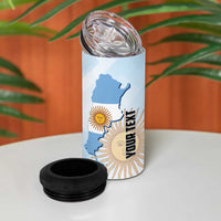 Personalized Argentine Revolution Day 1810 4 in 1 Can Cooler Tumbler Sol de Mayo