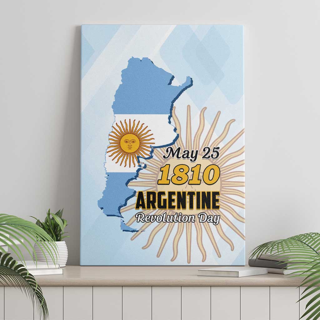 Argentine Revolution Day 1810 Canvas Wall Art Sol de Mayo