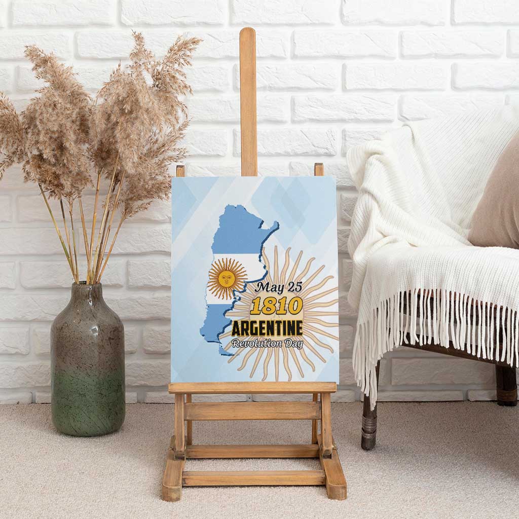 Argentine Revolution Day 1810 Canvas Wall Art Sol de Mayo