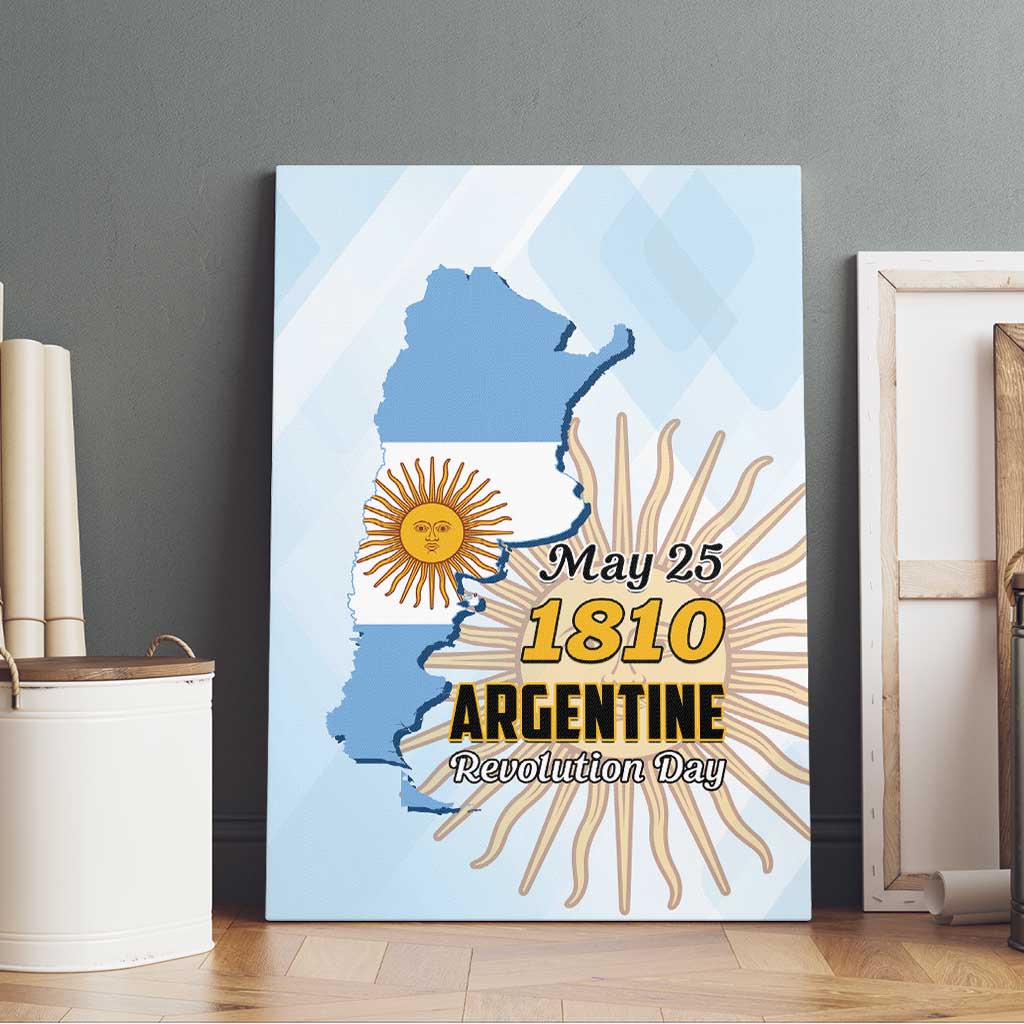 Argentine Revolution Day 1810 Canvas Wall Art Sol de Mayo
