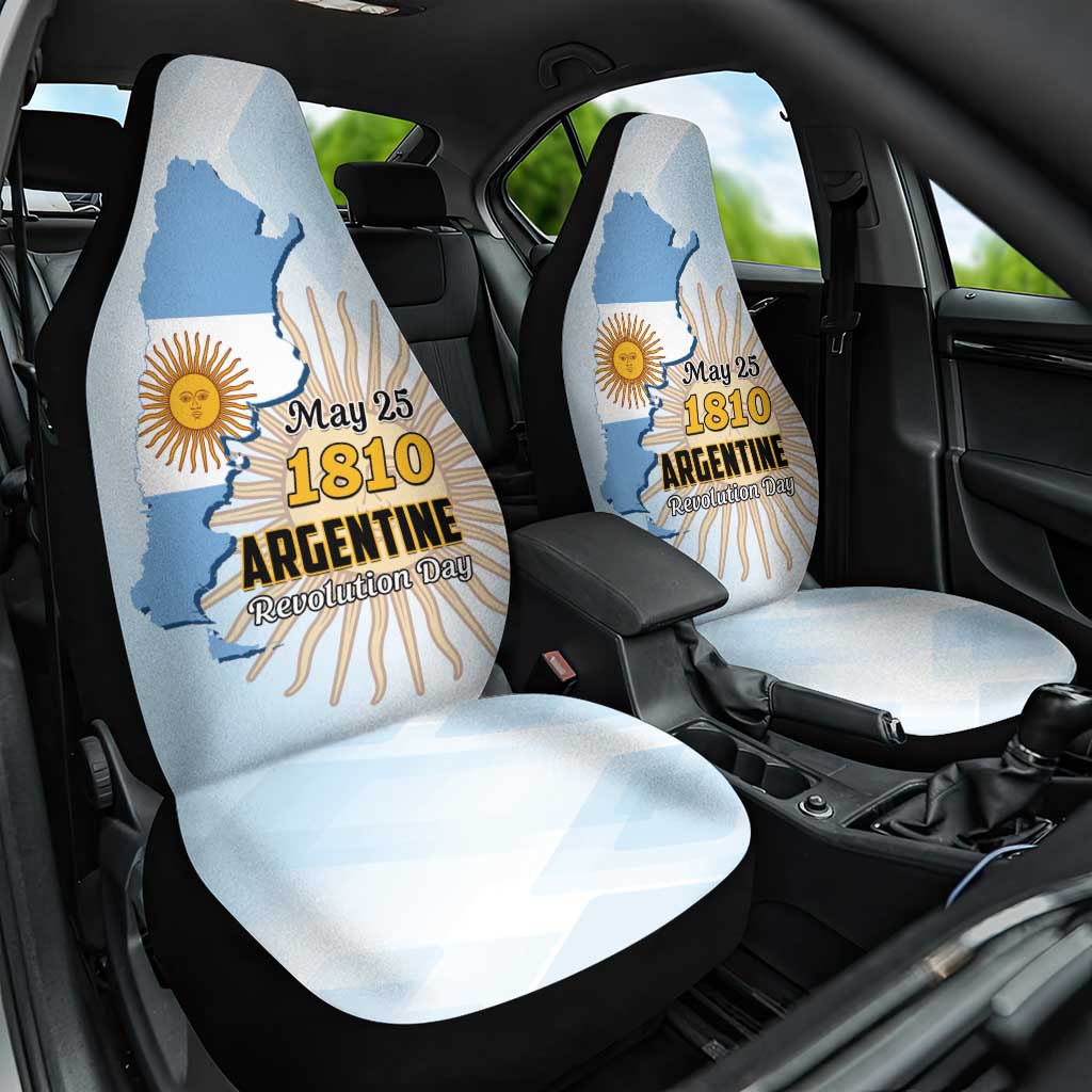 Argentine Revolution Day 1810 Car Seat Cover Sol de Mayo
