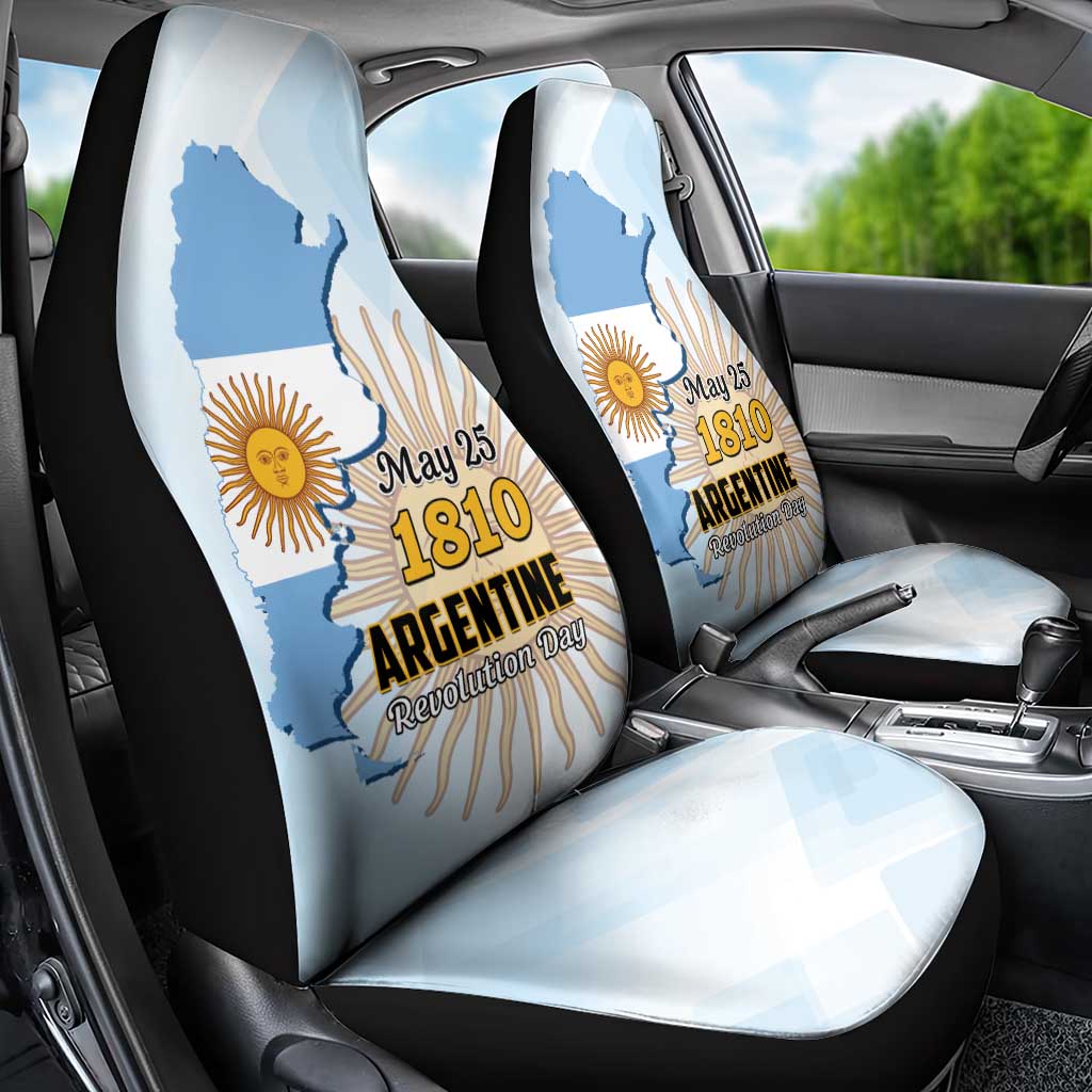 Argentine Revolution Day 1810 Car Seat Cover Sol de Mayo