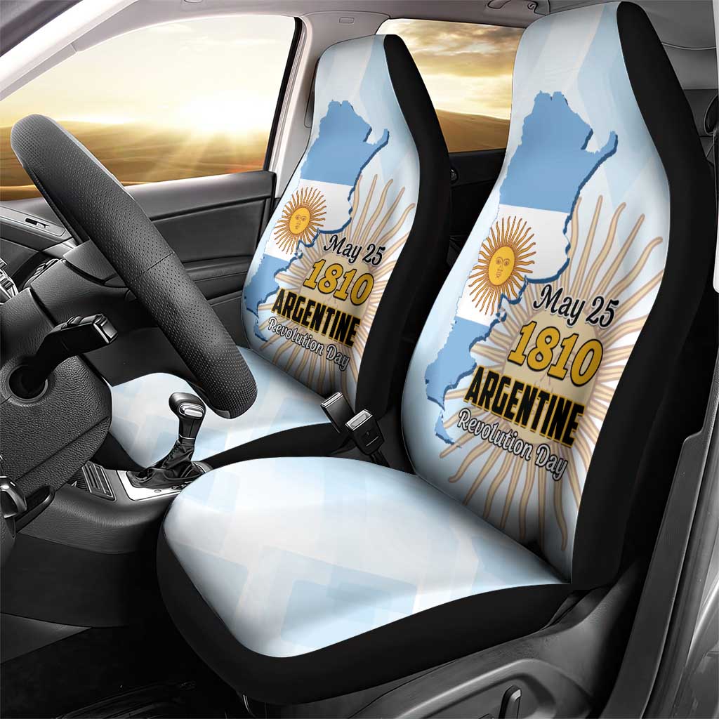 Argentine Revolution Day 1810 Car Seat Cover Sol de Mayo