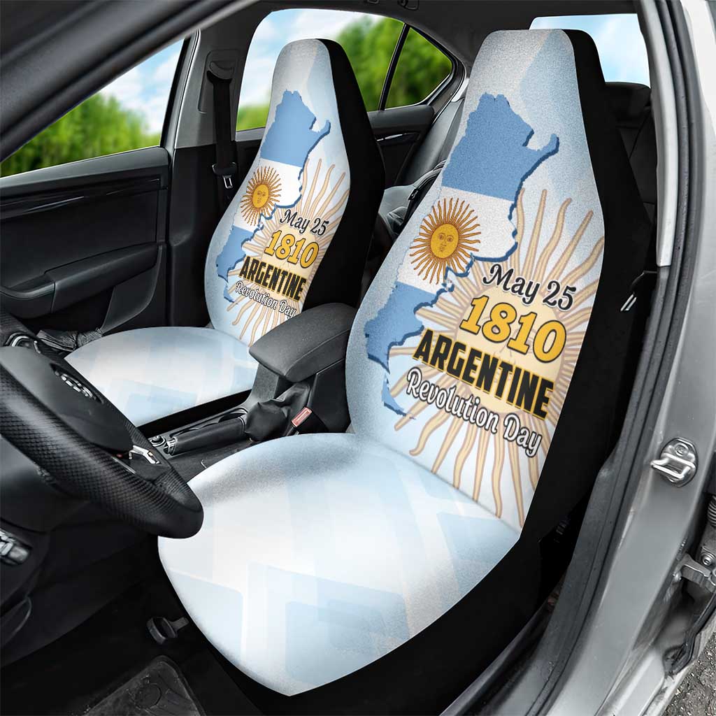 Argentine Revolution Day 1810 Car Seat Cover Sol de Mayo
