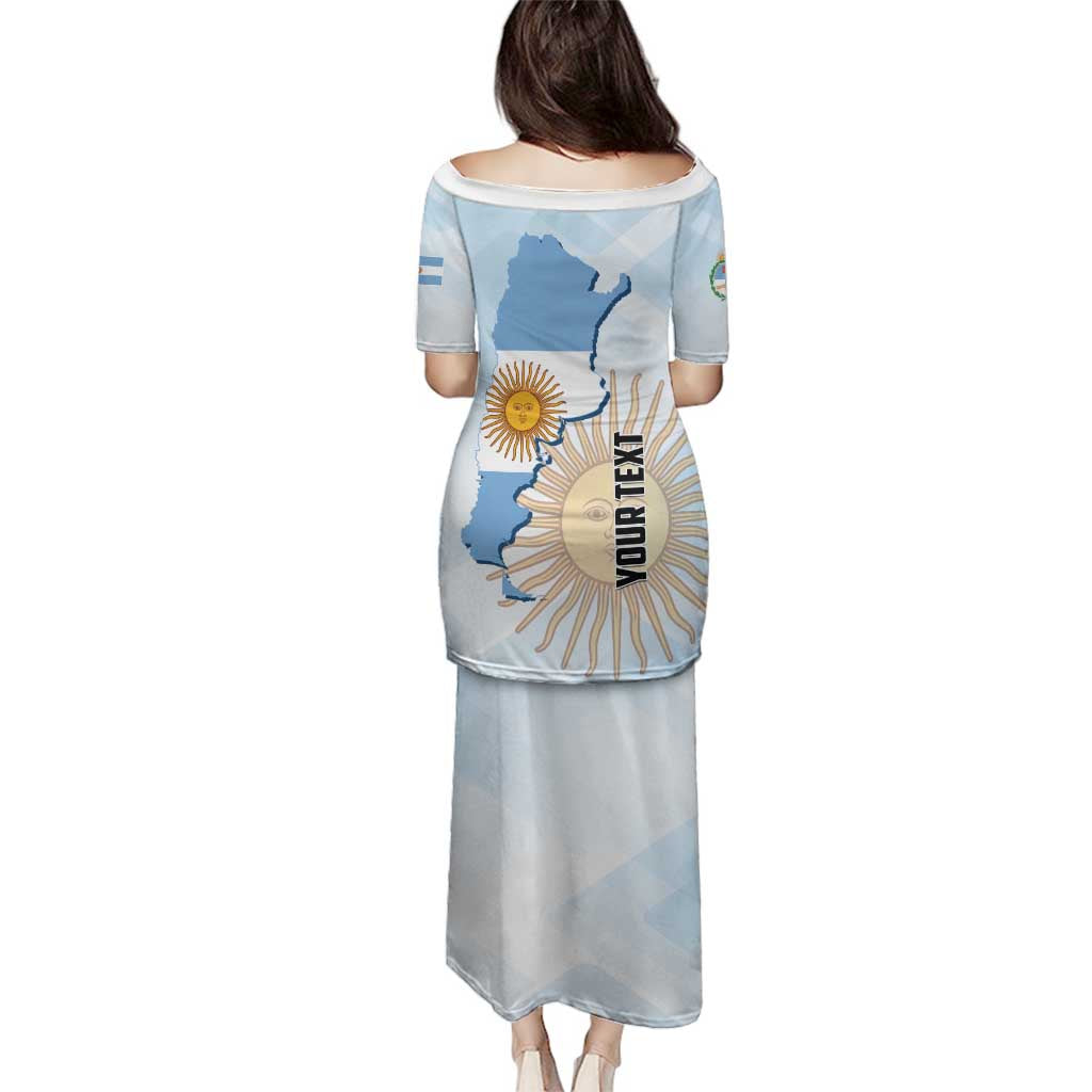 Personalized Argentine Revolution Day 1810 Family Matching Puletasi and Hawaiian Shirt Sol de Mayo