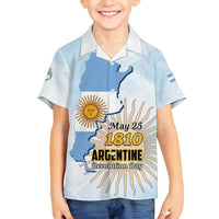 Personalized Argentine Revolution Day 1810 Family Matching Puletasi and Hawaiian Shirt Sol de Mayo