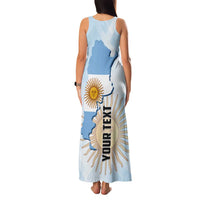 Personalized Argentine Revolution Day 1810 Family Matching Tank Maxi Dress and Hawaiian Shirt Sol de Mayo