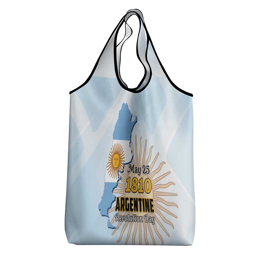Argentine Revolution Day 1810 Grocery Bag Sol de Mayo