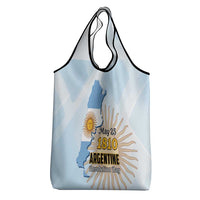Argentine Revolution Day 1810 Grocery Bag Sol de Mayo