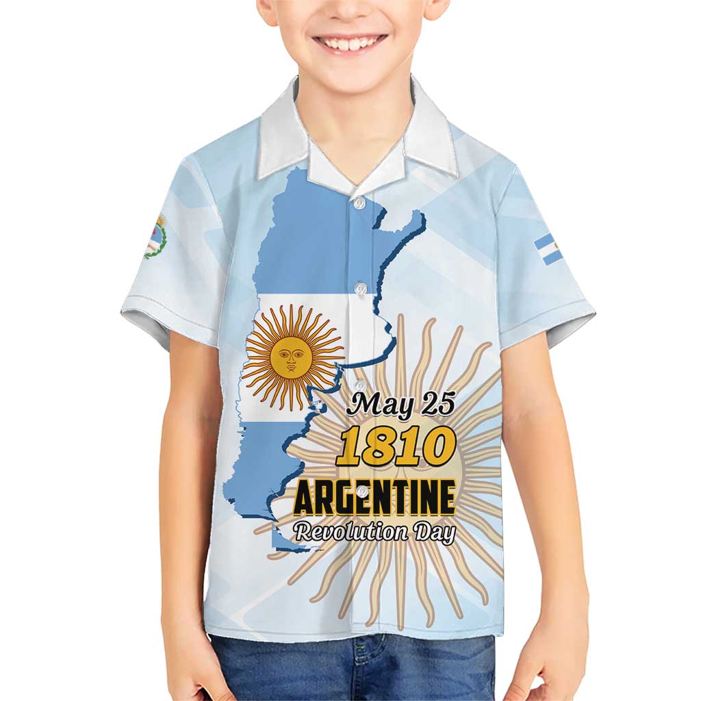 Personalized Argentine Revolution Day 1810 Hawaiian Shirt Sol de Mayo