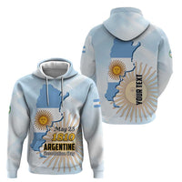 Personalized Argentine Revolution Day 1810 Hoodie Sol de Mayo