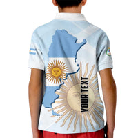 Personalized Argentine Revolution Day 1810 Kid Polo Shirt Sol de Mayo