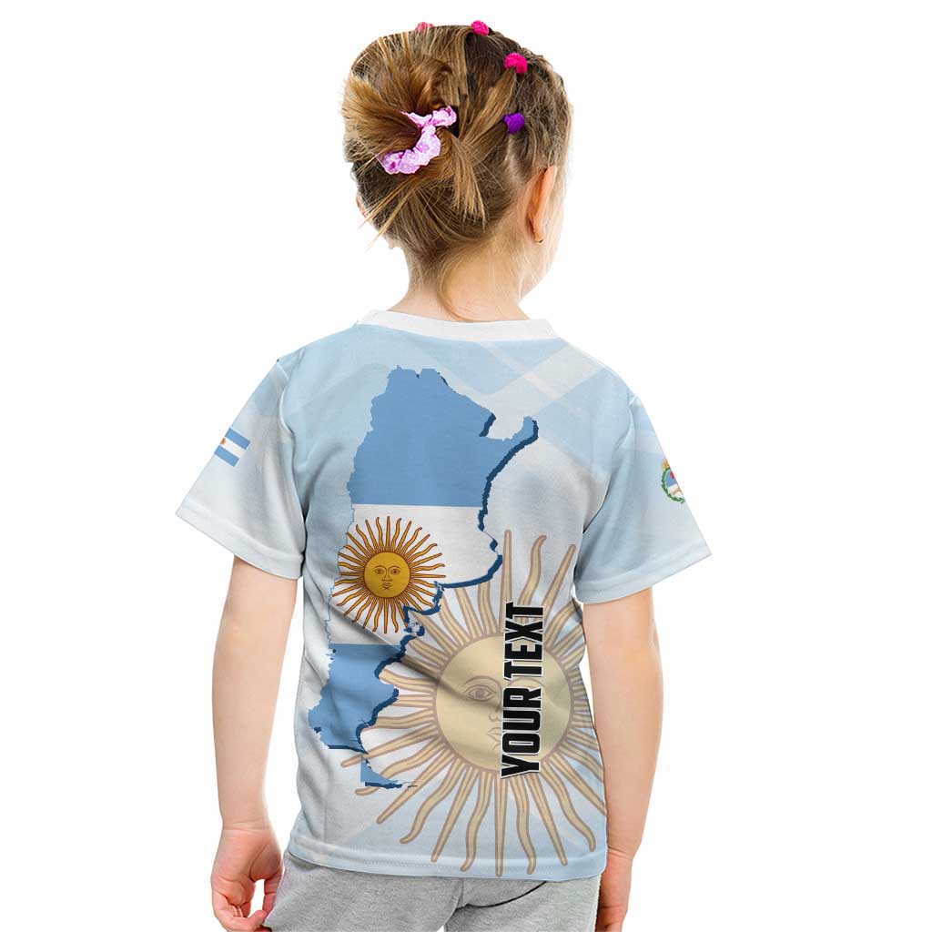 Personalized Argentine Revolution Day 1810 Kid T Shirt Sol de Mayo