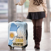 Argentine Revolution Day 1810 Luggage Cover Sol de Mayo