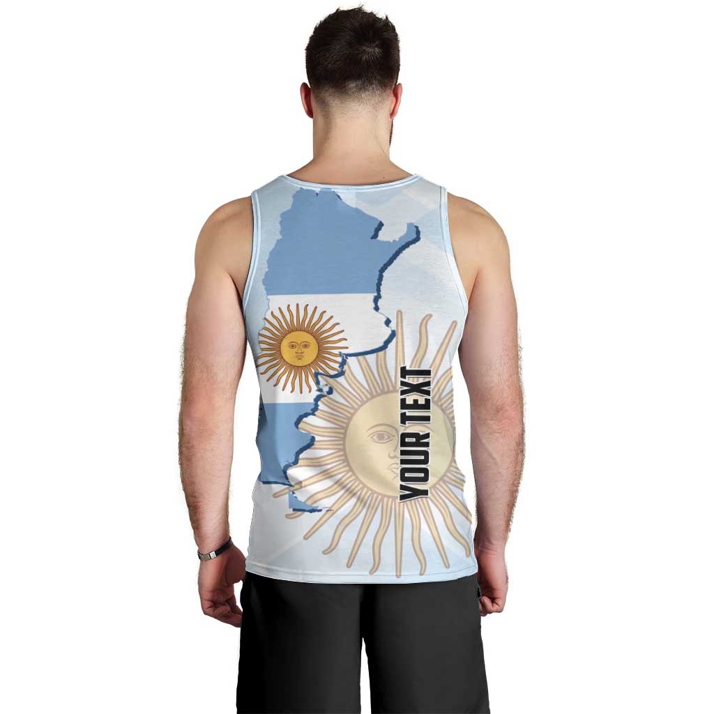 Personalized Argentine Revolution Day 1810 Men Tank Top Sol de Mayo