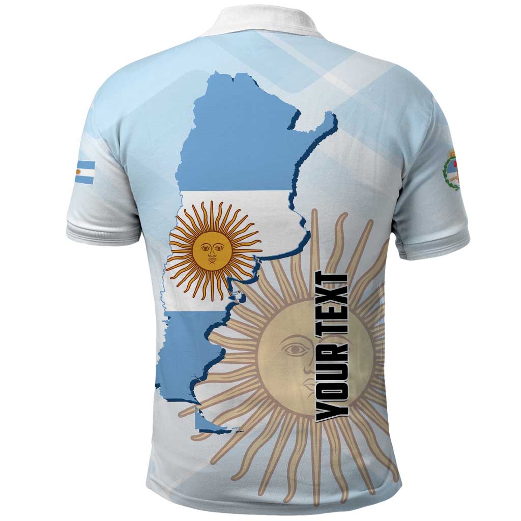 Personalized Argentine Revolution Day 1810 Polo Shirt Sol de Mayo