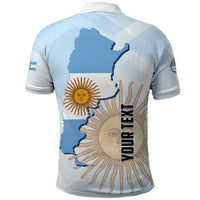 Personalized Argentine Revolution Day 1810 Polo Shirt Sol de Mayo