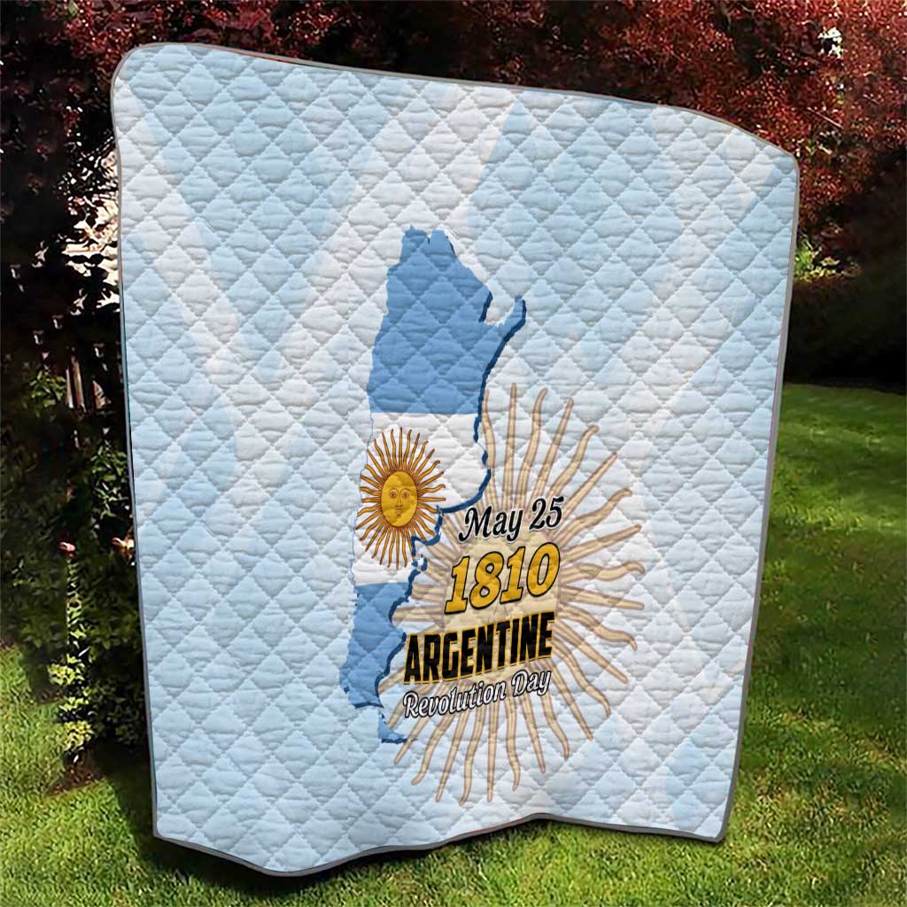 Argentine Revolution Day 1810 Quilt Sol de Mayo