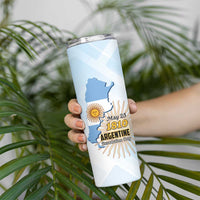 Personalized Argentine Revolution Day 1810 Skinny Tumbler Sol de Mayo