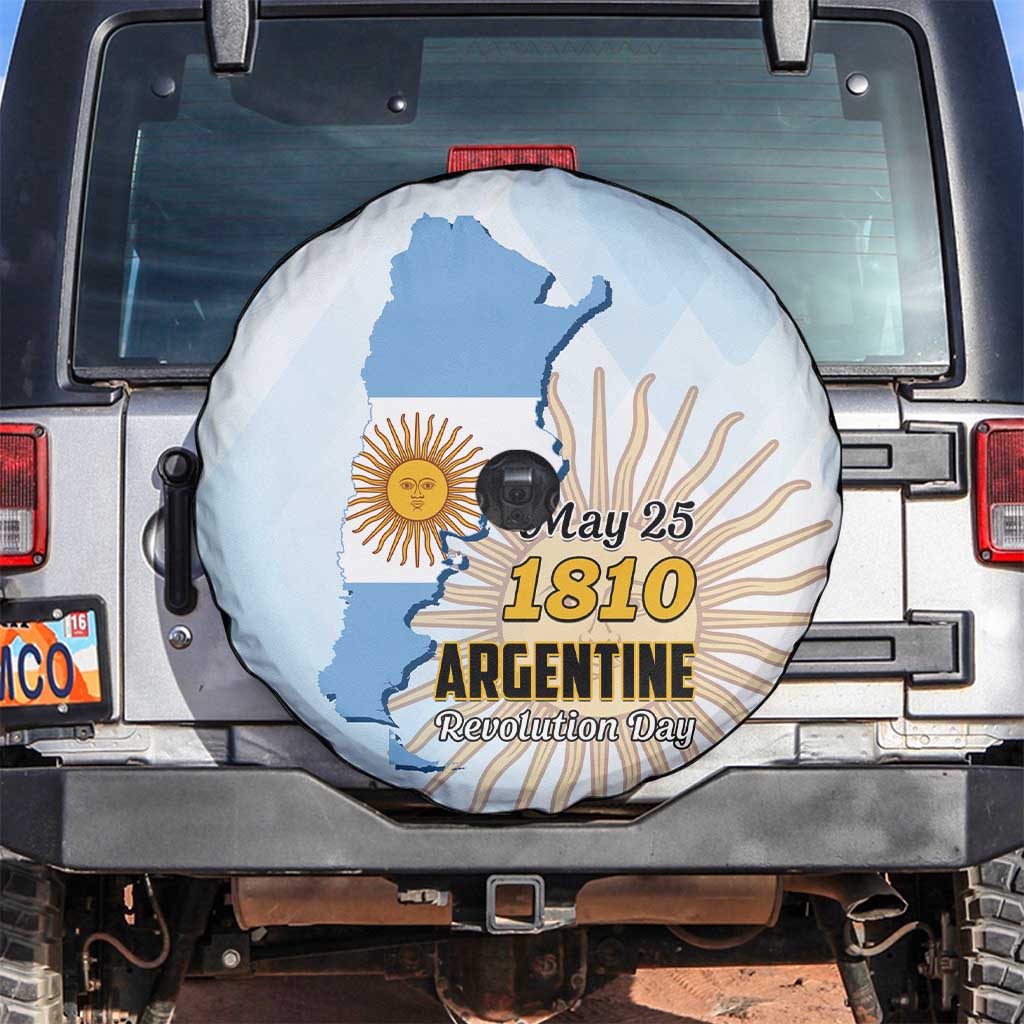 Argentine Revolution Day 1810 Spare Tire Cover Sol de Mayo