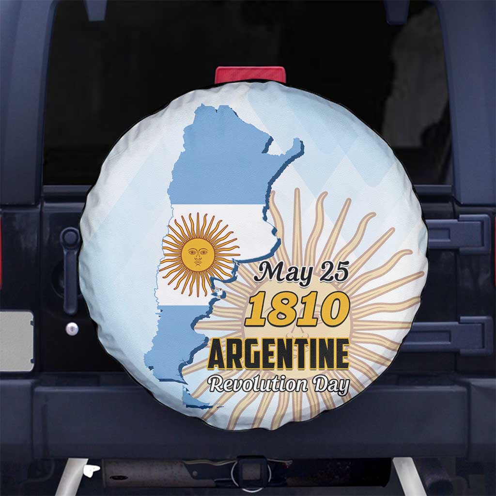 Argentine Revolution Day 1810 Spare Tire Cover Sol de Mayo