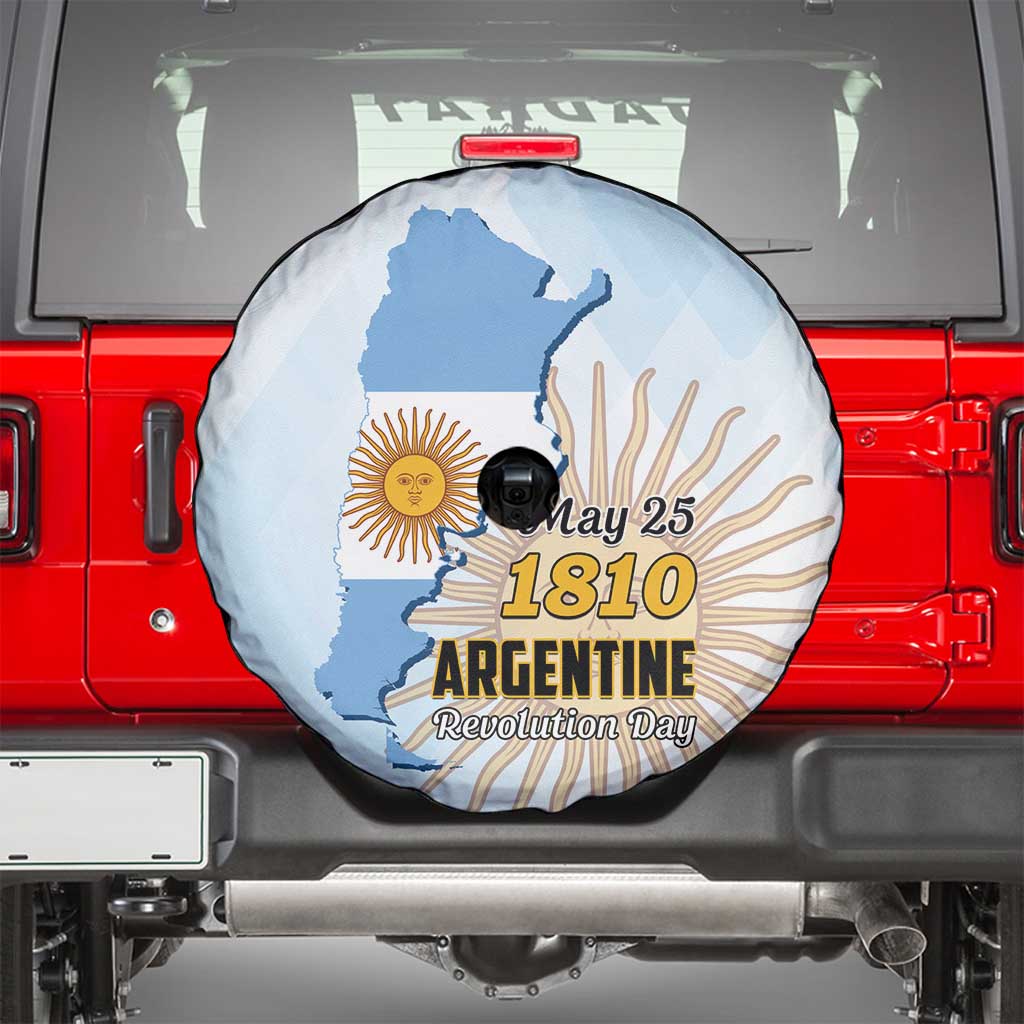 Argentine Revolution Day 1810 Spare Tire Cover Sol de Mayo