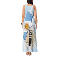 Personalized Argentine Revolution Day 1810 Tank Maxi Dress Sol de Mayo