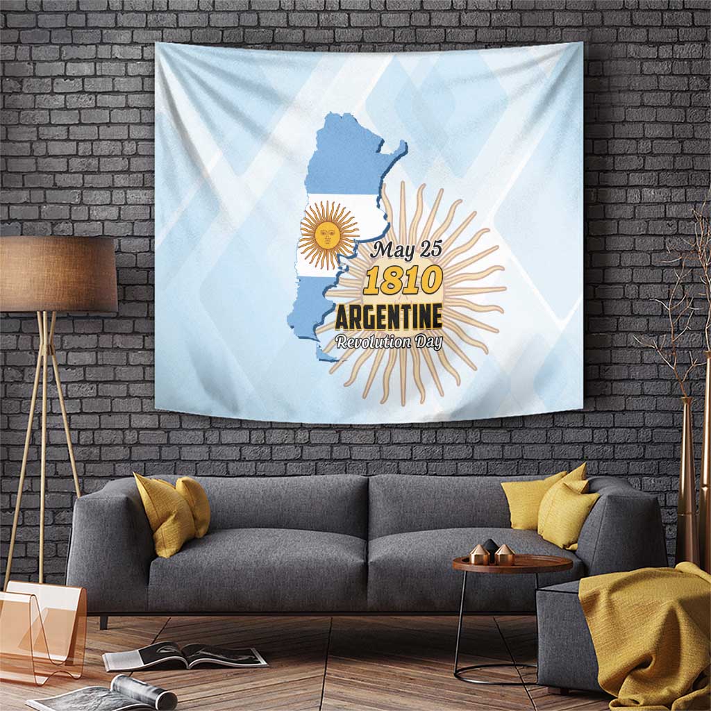 Argentine Revolution Day 1810 Tapestry Sol de Mayo