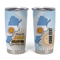 Personalized Argentine Revolution Day 1810 Tumbler Cup Sol de Mayo