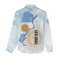 Personalized Argentine Revolution Day 1810 Women Casual Shirt Sol de Mayo