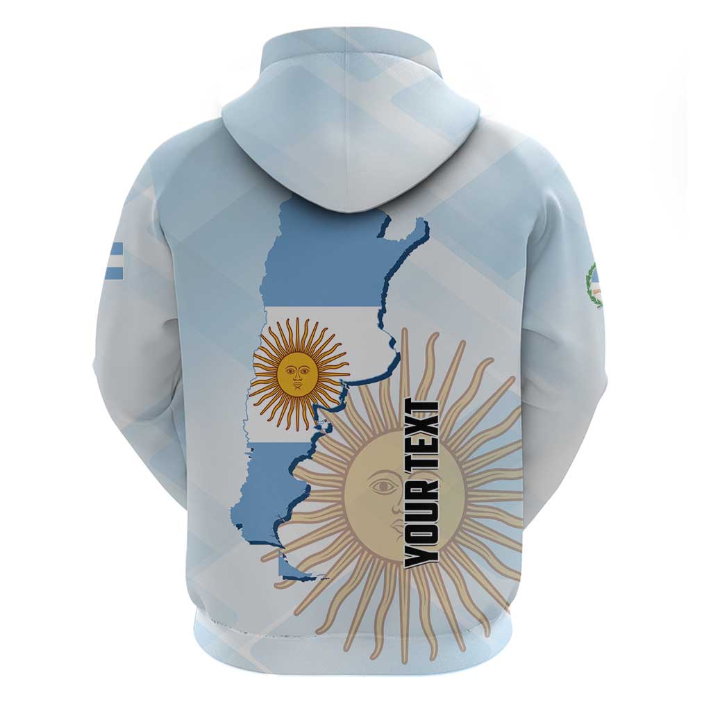 Personalized Argentine Revolution Day 1810 Zip Hoodie Sol de Mayo