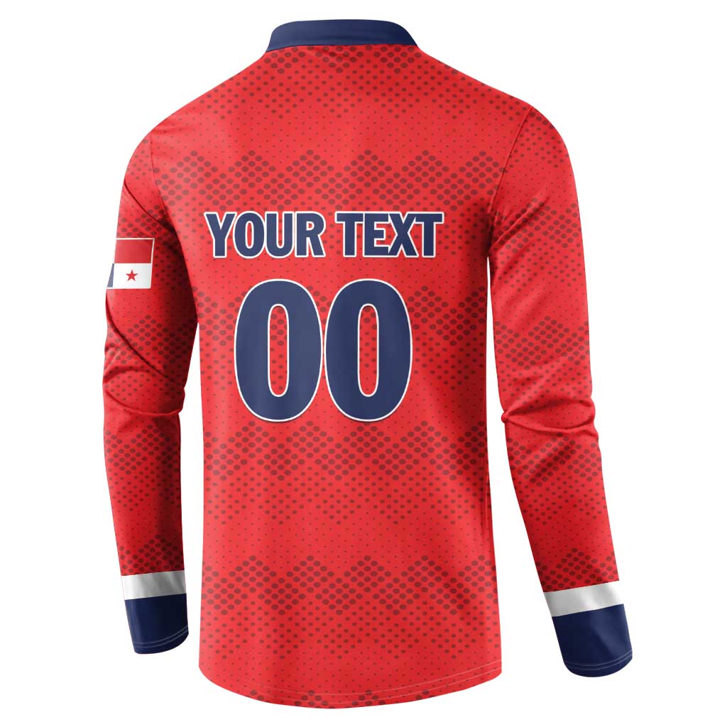 Custom Panama Football Button Sweatshirt Vamos Los Canaleros