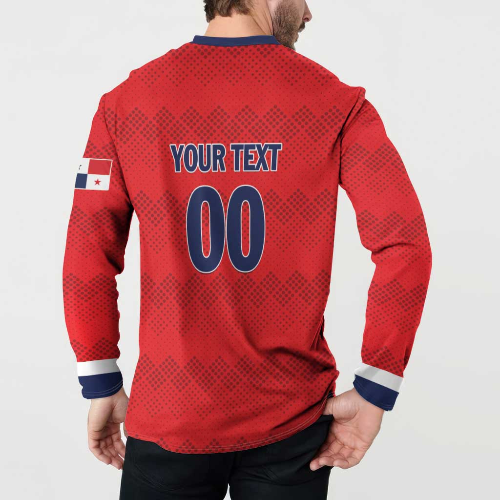 Custom Panama Football Button Sweatshirt Vamos Los Canaleros