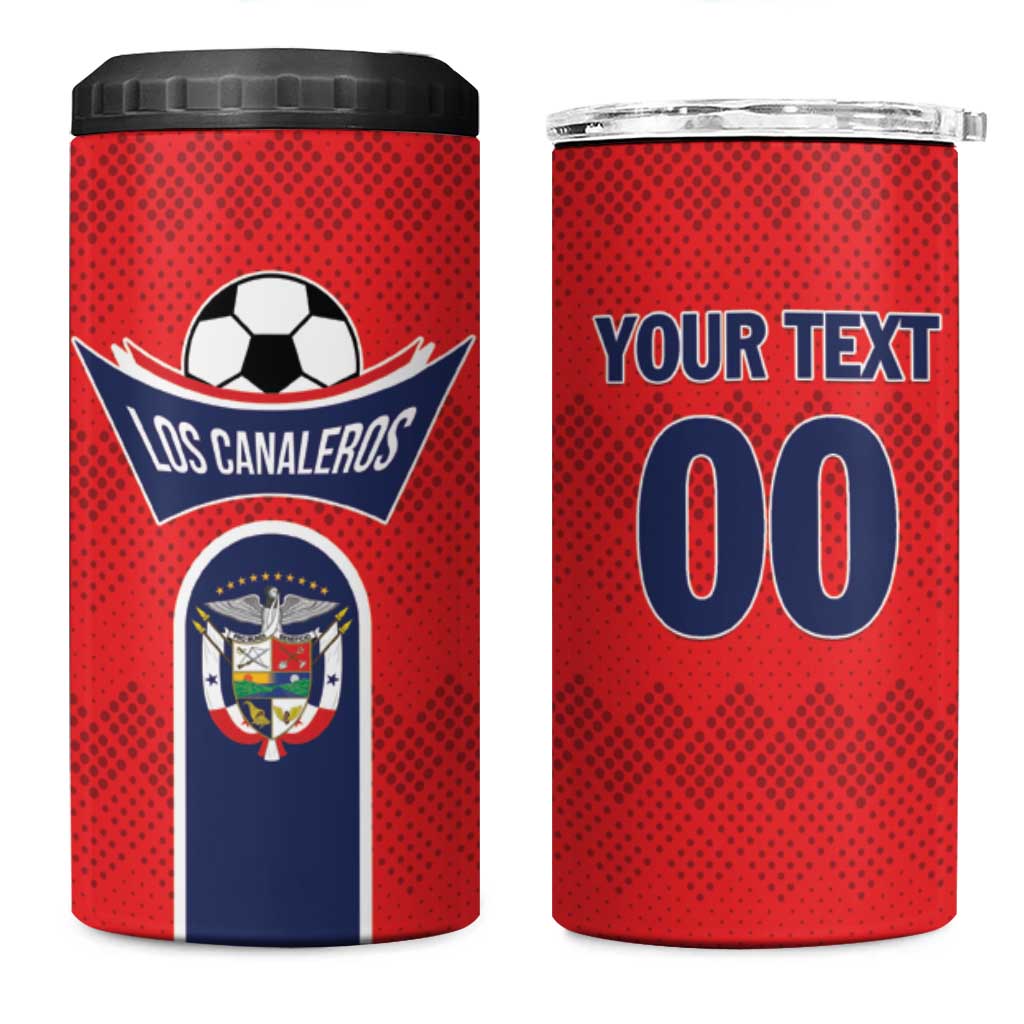 Custom Panama Football 4 in 1 Can Cooler Tumbler Vamos Los Canaleros