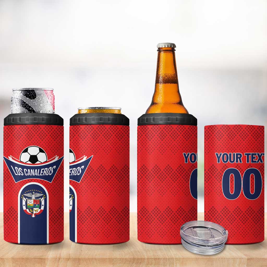Custom Panama Football 4 in 1 Can Cooler Tumbler Vamos Los Canaleros