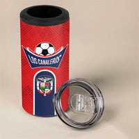 Custom Panama Football 4 in 1 Can Cooler Tumbler Vamos Los Canaleros