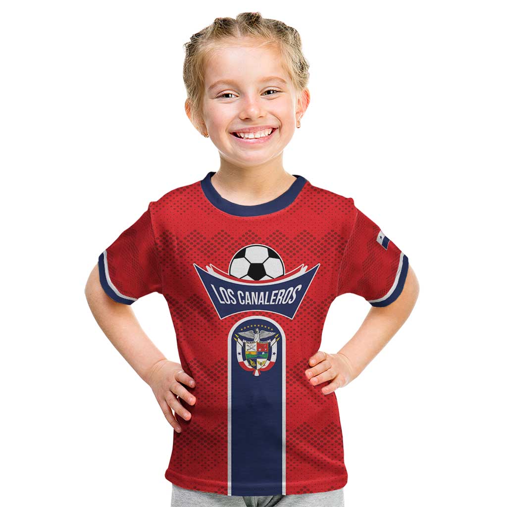Custom Panama Football Kid T Shirt Vamos Los Canaleros