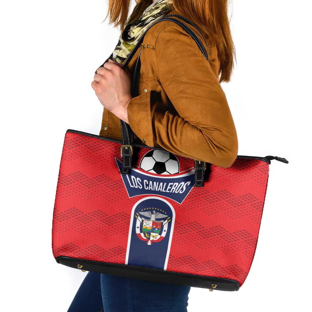 Panama Football Leather Tote Bag Vamos Los Canaleros