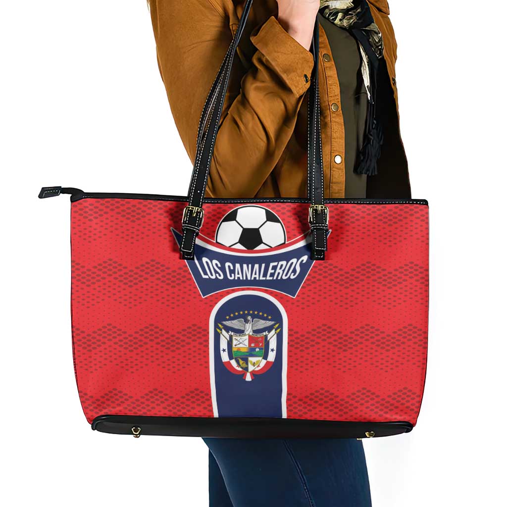 Panama Football Leather Tote Bag Vamos Los Canaleros