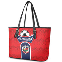 Panama Football Leather Tote Bag Vamos Los Canaleros