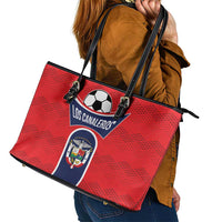 Panama Football Leather Tote Bag Vamos Los Canaleros