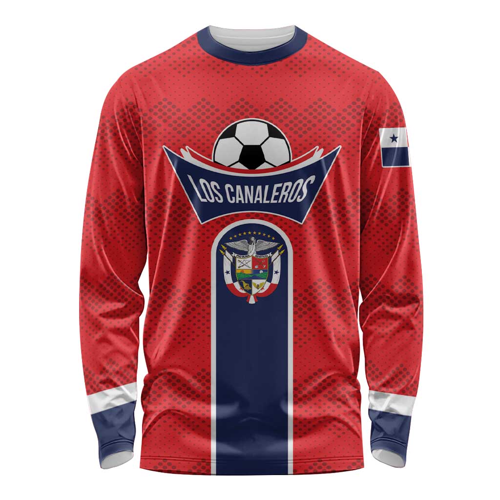 Custom Panama Football Long Sleeve Shirt Vamos Los Canaleros
