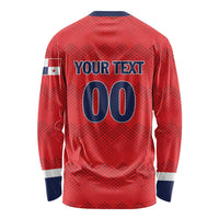 Custom Panama Football Long Sleeve Shirt Vamos Los Canaleros