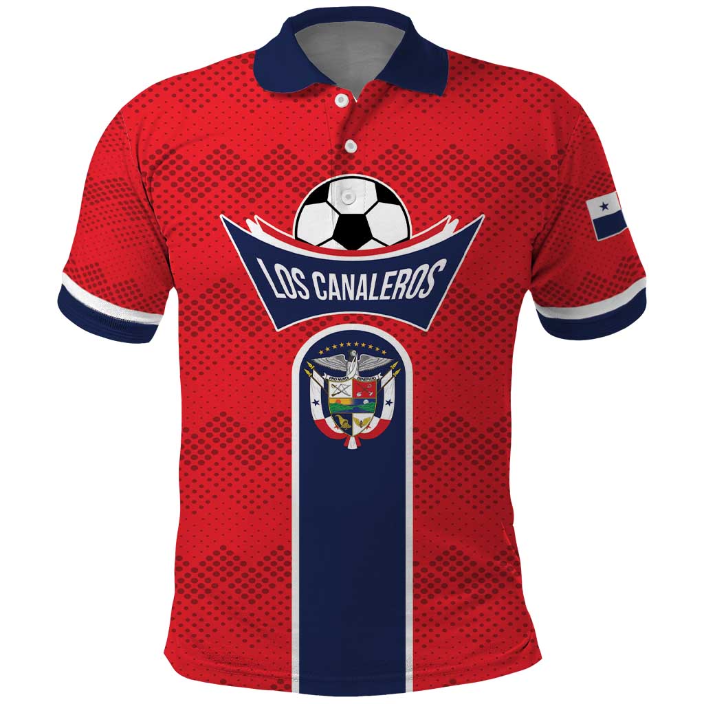 Custom Panama Football Polo Shirt Vamos Los Canaleros