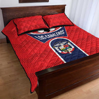 Panama Football Quilt Bed Set Vamos Los Canaleros