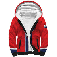 Custom Panama Football Sherpa Hoodie Vamos Los Canaleros