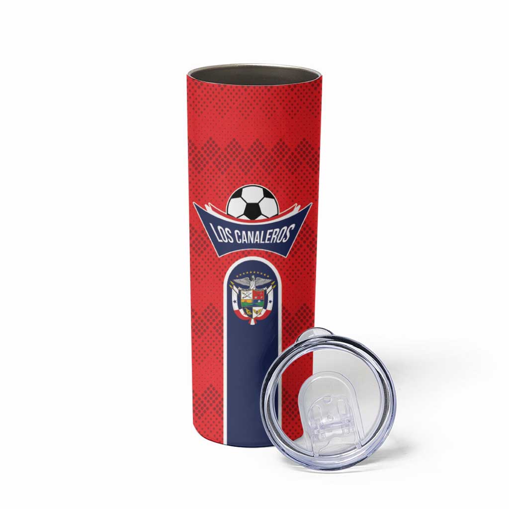 Custom Panama Football Skinny Tumbler Vamos Los Canaleros